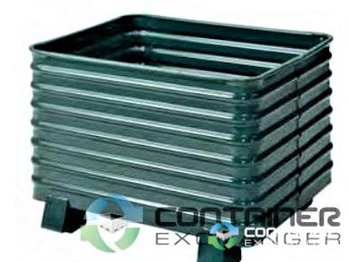 Metal Bins For Sale: New Heavy Duty 42x34x29 Corrugated Steel Bins Stackable Wisconsin In Wisconsin - image 3