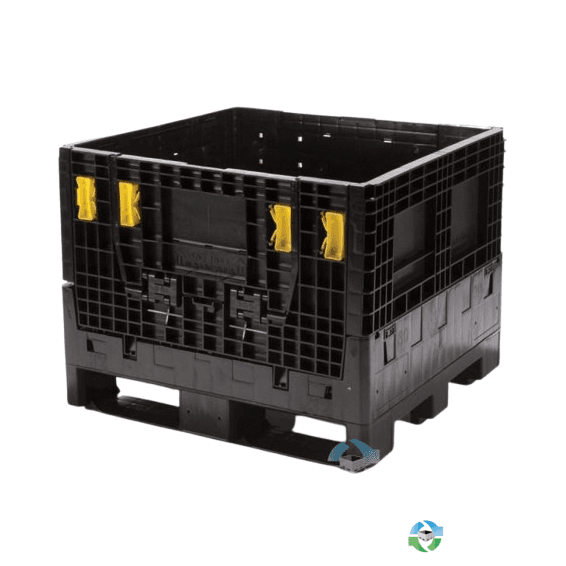 Pallet Containers For Sale: New Monoflo 30x32x25 Collapsible Bulk Containers w. Drop Doors In Virginia - image 1 Pallet Containers For Sale: New Monoflo 30x32x25 Collapsible Bulk Containers w. Drop Doors In Virginia - image 1