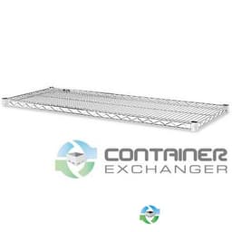 Transport Carts For Sale: New 48x24x72 Adjustable Chrome Wire Shelving w. Optional Casters New York In New York - image 1 Transport Carts For Sale: New 48x24x72 Adjustable Chrome Wire Shelving w. Optional Casters New York In New York - image 1