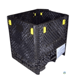 Pallet Containers For Sale: Used 30x32x34 Collapsible Bulk Containers with drop doors - Mixed colors Indiana In Indiana - image  1 Pallet Containers For Sale: Used 30x32x34 Collapsible Bulk Containers with drop doors - Mixed colors Indiana In Indiana - image  1