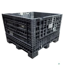Pallet Containers For Sale: 45x48x34 Bulk Bin Container with 2 Drop Doors - Black Ohio In Ohio - image  1 Pallet Containers For Sale: 45x48x34 Bulk Bin Container with 2 Drop Doors - Black Ohio In Ohio - image  1