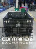 Pallet Containers For Sale: 45x48x34 Bulk Bin Container with 2 Drop Doors - Black Ohio In Ohio - image 2
