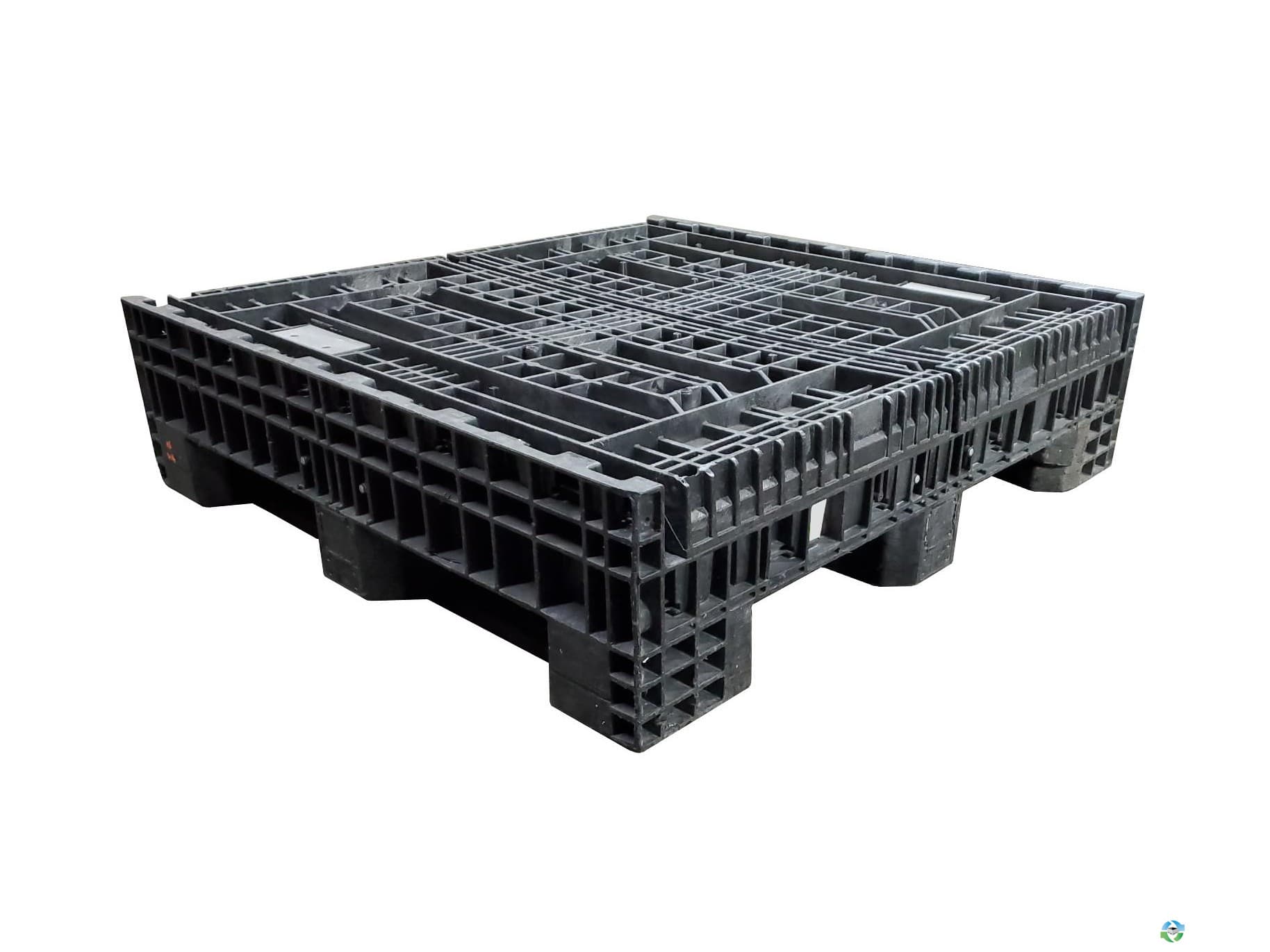 Pallet Containers For Sale: 45x48x34 Bulk Bin Container with 2 Drop Doors - Black Ohio In Ohio - image  3 Pallet Containers For Sale: 45x48x34 Bulk Bin Container with 2 Drop Doors - Black Ohio In Ohio - image  3
