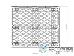 Plastic Pallets For Sale: NEW Nestable  48x40x5.2   Plastic Export Pallet Missouri In Missouri - image  3 Plastic Pallets For Sale: NEW Nestable  48x40x5.2   Plastic Export Pallet Missouri In Missouri - image  3