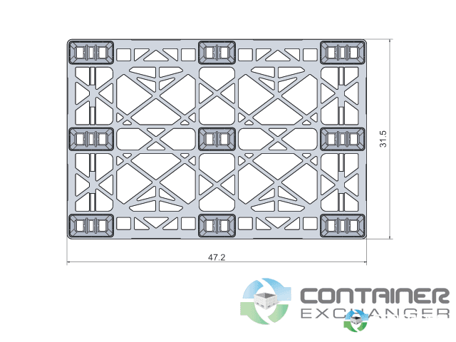 Plastic Pallets For Sale: New Euro size Nestable 210 47.2x31.5x5.5 Plastic Pallets Missouri In Missouri - image 3 Plastic Pallets For Sale: New Euro size Nestable 210 47.2x31.5x5.5 Plastic Pallets Missouri In Missouri - image 3