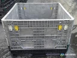 Pallet Containers For Sale: Used 45x48x34 Collapsible Pallet Containers with Two Drop Doors Mixed Colors Ontario In Ontario - image 2 Pallet Containers For Sale: Used 45x48x34 Collapsible Pallet Containers with Two Drop Doors Mixed Colors Ontario In Ontario - image 2