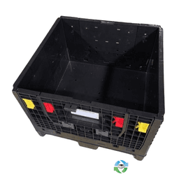 Pallet Containers For Sale: New Monoflo 30x32x25 Collapsible Bulk Containers - 2 Drop Doors In Mississippi - image  1 Pallet Containers For Sale: New Monoflo 30x32x25 Collapsible Bulk Containers - 2 Drop Doors In Mississippi - image  1
