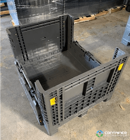 Pallet Containers For Sale: New Monoflo 40x48x34 Collapsible Bulk Containers- 2 Drop Doors In Mississippi - image  2 Pallet Containers For Sale: New Monoflo 40x48x34 Collapsible Bulk Containers- 2 Drop Doors In Mississippi - image  2