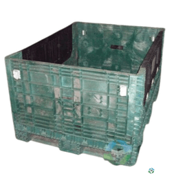 Pallet Containers For Sale: Used 64x48x34 Collapsible Bulk Containers with Drop Doors In Mississippi - image 1 Pallet Containers For Sale: Used 64x48x34 Collapsible Bulk Containers with Drop Doors In Mississippi - image 1