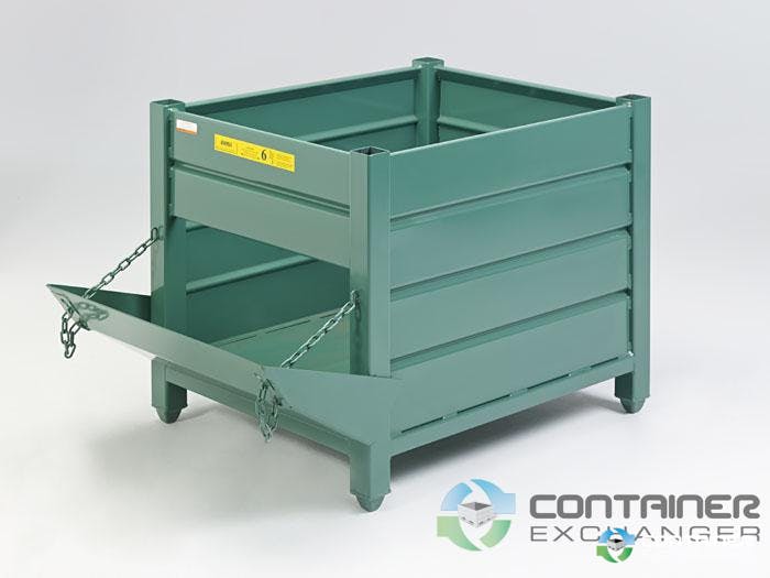Metal Bins For Sale: New WorkingTainers 48x40x30 Metal Bin with Parts Chute Access Gate Wisconsin In Wisconsin - image 2