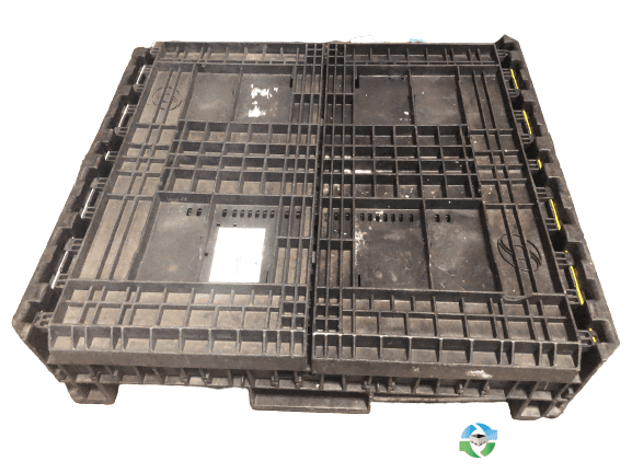 Pallet Containers For Sale: Used 45x48x34 Collapsible Bulk Containers w. Drop Doors - Mixed Colors South Carolina In South Carolina - image  2 Pallet Containers For Sale: Used 45x48x34 Collapsible Bulk Containers w. Drop Doors - Mixed Colors South Carolina In South Carolina - image  2