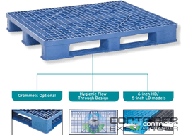 Plastic Pallets For Sale: New 48x40x6.25 3 Runner Plastic Pallet Michigan In Michigan - image  2 Plastic Pallets For Sale: New 48x40x6.25 3 Runner Plastic Pallet Michigan In Michigan - image  2