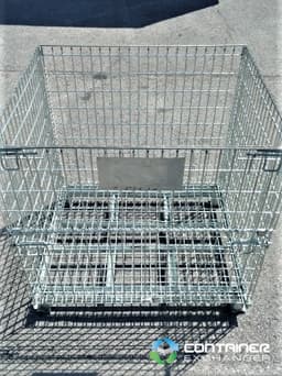 Wire Baskets For Sale: Used 43x39x41 (Outside Dimensions) Collapsible Wire Basket with drop gate (Price listed is for less than 50 pieces) In Tennessee - image 3 Wire Baskets For Sale: Used 43x39x41 (Outside Dimensions) Collapsible Wire Basket with drop gate (Price listed is for less than 50 pieces) In Tennessee - image 3