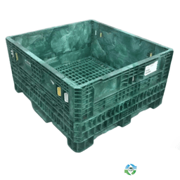 Pallet Containers For Sale: Used 45x48x25 Collapsible Bulk Containers with Drop Doors Mixed Colors Ohio In Ohio - image  1 Pallet Containers For Sale: Used 45x48x25 Collapsible Bulk Containers with Drop Doors Mixed Colors Ohio In Ohio - image  1