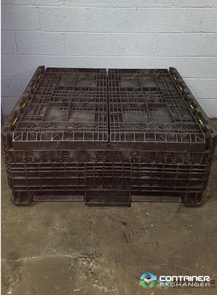 Pallet Containers For Sale: Used 45x48x42 Collapsible Bulk Containers with Drop Doors - Black and Mixed Colors Ohio In Ohio - image 3 Pallet Containers For Sale: Used 45x48x42 Collapsible Bulk Containers with Drop Doors - Black and Mixed Colors Ohio In Ohio - image 3
