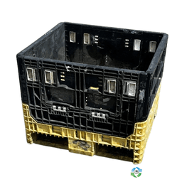 Pallet Containers For Sale: Used 30x32x25 Collapsible Pallet Containers with Drop Doors Mixed Colors In Ohio - image  1 Pallet Containers For Sale: Used 30x32x25 Collapsible Pallet Containers with Drop Doors Mixed Colors In Ohio - image  1