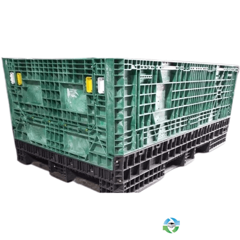 Pallet Containers For Sale: Used 78x48x34 Collapsible Bulk Containers Black South Carolina In South Carolina - image  1 Pallet Containers For Sale: Used 78x48x34 Collapsible Bulk Containers Black South Carolina In South Carolina - image  1