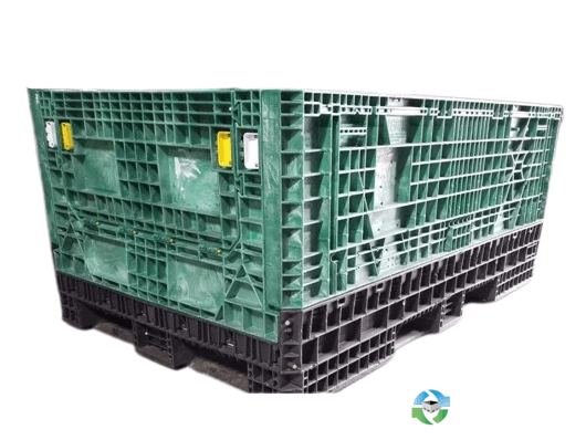 Pallet Containers For Sale: Used 78x48x34 Collapsible Bulk Containers Black South Carolina In South Carolina - image  2 Pallet Containers For Sale: Used 78x48x34 Collapsible Bulk Containers Black South Carolina In South Carolina - image  2