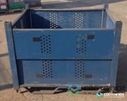 Metal Bins For Sale: Used 53x48x38 Rigid Metal Bins with Drop Gates In Ohio - image  2 Metal Bins For Sale: Used 53x48x38 Rigid Metal Bins with Drop Gates In Ohio - image  2