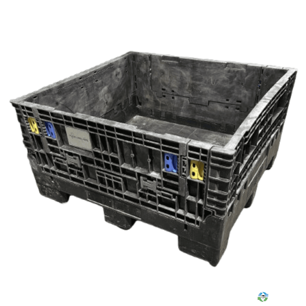 Pallet Containers For Sale: Used 45x48x25 Collapsible Bulk Containers w. Drop Doors South Carolina In South Carolina - image 1 Pallet Containers For Sale: Used 45x48x25 Collapsible Bulk Containers w. Drop Doors South Carolina In South Carolina - image 1