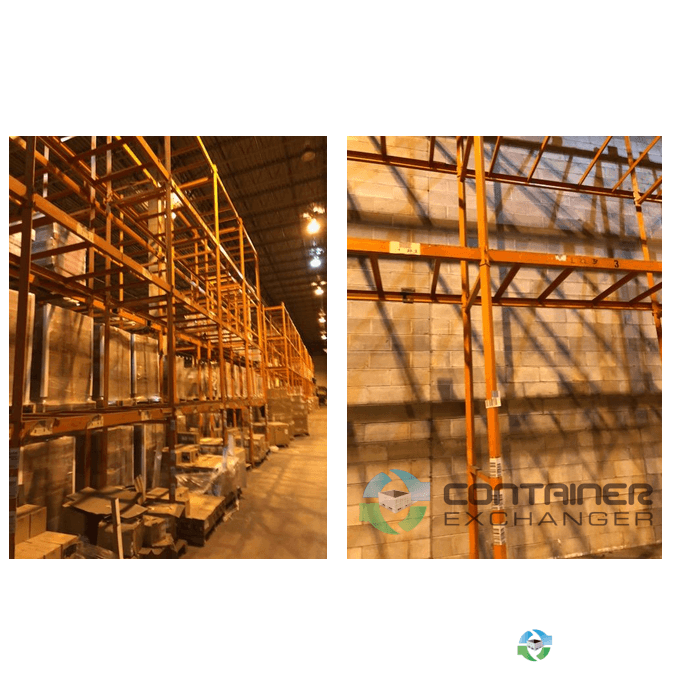 Pallet Racks For Sale: Used Lock Rack For Sale - 42" d x 21' h, C4 x 93" Beams with supports New Jersey In New Jersey - image 1 Pallet Racks For Sale: Used Lock Rack For Sale - 42" d x 21' h, C4 x 93" Beams with supports New Jersey In New Jersey - image 1