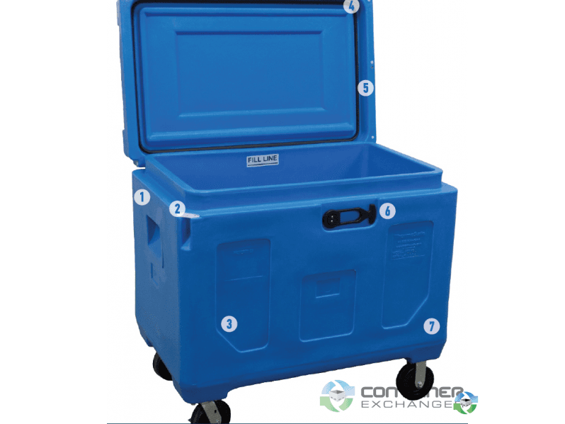 Insulated Containers For Sale: THERMOSAFE HR11P3-LC (Caster base) DURABLE INSULATED CONTAINER In Illinois - image 2 Insulated Containers For Sale: THERMOSAFE HR11P3-LC (Caster base) DURABLE INSULATED CONTAINER In Illinois - image 2