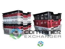 Stack & Nest Totes For Sale: New - Mushroom Lugs 19.5x16.25x5.25 Georgia In Georgia - image 3 Stack & Nest Totes For Sale: New - Mushroom Lugs 19.5x16.25x5.25 Georgia In Georgia - image 3