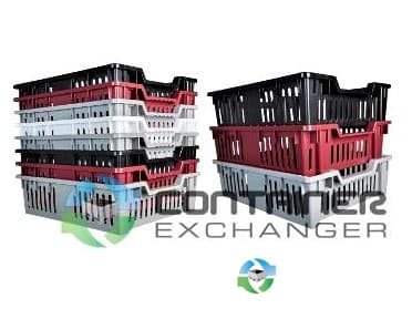 Stack & Nest Totes For Sale: New - Mushroom Lugs 19.5x16.25x5.25 Georgia In Georgia - image 3 Stack & Nest Totes For Sale: New - Mushroom Lugs 19.5x16.25x5.25 Georgia In Georgia - image 3