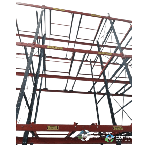 Push-Back Racks For Sale: 3500 Positions - Used 2 deep x 4 high Push-Back Racking, 40x48 Pallets, 2500 lbs per pallet Indiana In Indiana - image 1 Push-Back Racks For Sale: 3500 Positions - Used 2 deep x 4 high Push-Back Racking, 40x48 Pallets, 2500 lbs per pallet Indiana In Indiana - image 1