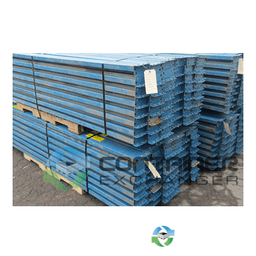 Beams For Sale: Used 102 x 4 Teardrop Blue Pallet Racking Beams Indiana In Indiana - image  1 Beams For Sale: Used 102 x 4 Teardrop Blue Pallet Racking Beams Indiana In Indiana - image  1