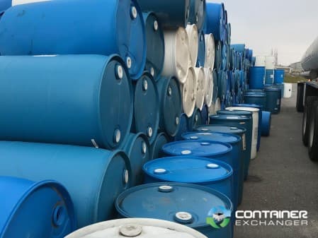 Drums For Sale: Used 55 Gallon Plastic Drums Closed Top Non Food Grade In Washington - image  1 Drums For Sale: Used 55 Gallon Plastic Drums Closed Top Non Food Grade In Washington - image  1