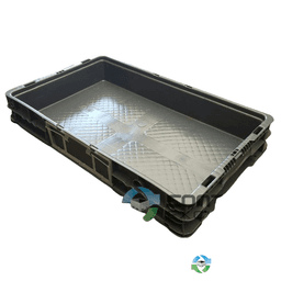 Stacking Totes For Sale: Used 24x15x4 Totes In Ohio - image  1 Stacking Totes For Sale: Used 24x15x4 Totes In Ohio - image  1