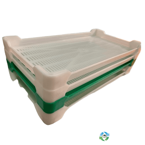 Food Totes & Trays For Sale: NEW 30.75x16.25x2.5 Self-Stacking Ventilated Plastic Tray with Vented Bottom- White Pennsylvania In Pennsylvania - image  1 Food Totes & Trays For Sale: NEW 30.75x16.25x2.5 Self-Stacking Ventilated Plastic Tray with Vented Bottom- White Pennsylvania In Pennsylvania - image  1