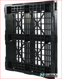 Plastic Pallets For Sale: 48x40x5.9 Rackable Stackable Mid Duty 6 Runner Plastic Pallets Michigan In Michigan - image 2 Plastic Pallets For Sale: 48x40x5.9 Rackable Stackable Mid Duty 6 Runner Plastic Pallets Michigan In Michigan - image 2