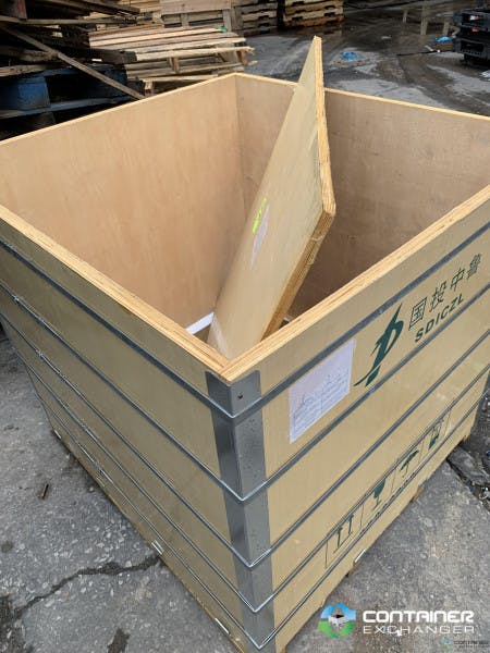 Wooden Shipping Crates for Sale in Bulk For Sale: Used 46x43.5x43 Wood Crates Illinois In Illinois - image 2