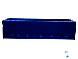 Organizer Bins For Sale: Used 19.5x5.25x5 Lightweight and Durable Blue Corrugated Plastic Bins Rhode Island In Rhode Island - image 2 Organizer Bins For Sale: Used 19.5x5.25x5 Lightweight and Durable Blue Corrugated Plastic Bins Rhode Island In Rhode Island - image 2