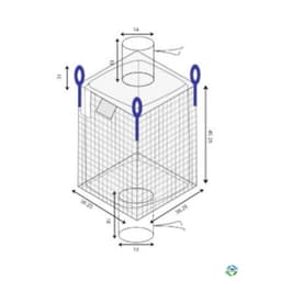 Bulk Bags - FIBC For Sale: New 36.25x36.25x45.25 Bulk Bags with Spout Botton Spout Top Ohio In Ohio - image 1 Bulk Bags - FIBC For Sale: New 36.25x36.25x45.25 Bulk Bags with Spout Botton Spout Top Ohio In Ohio - image 1