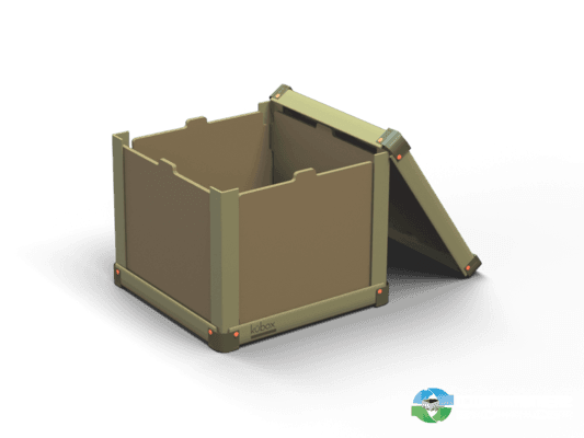 Gaylord Boxes For Sale: NEW Kübox 31x31x26 Collapsible 3 Wall Corrugated Crates Wood Crate Alternative Tennessee In Tennessee - image  2 Gaylord Boxes For Sale: NEW Kübox 31x31x26 Collapsible 3 Wall Corrugated Crates Wood Crate Alternative Tennessee In Tennessee - image  2