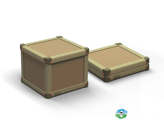 Gaylord Boxes For Sale: NEW Kübox 31x31x26 Collapsible 3 Wall Corrugated Crates Wood Crate Alternative Tennessee In Tennessee - image  3 Gaylord Boxes For Sale: NEW Kübox 31x31x26 Collapsible 3 Wall Corrugated Crates Wood Crate Alternative Tennessee In Tennessee - image  3