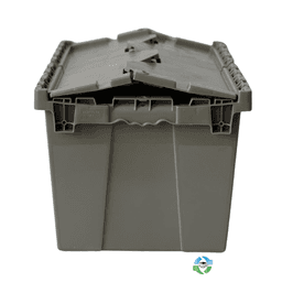 Stack & Nest Totes For Sale: NEW Monoflo 21x15x12 Attached Lid Container - Gray Ohio In Ohio - image 1 Stack & Nest Totes For Sale: NEW Monoflo 21x15x12 Attached Lid Container - Gray Ohio In Ohio - image 1