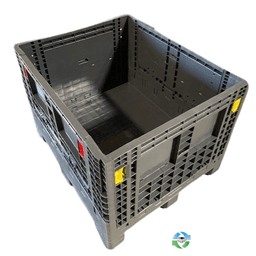 Pallet Containers For Sale: New Monoflo 48x40x34 Collapsible Bulk Containers with Drop Doors Grey Virginia In Virginia - image 1 Pallet Containers For Sale: New Monoflo 48x40x34 Collapsible Bulk Containers with Drop Doors Grey Virginia In Virginia - image 1
