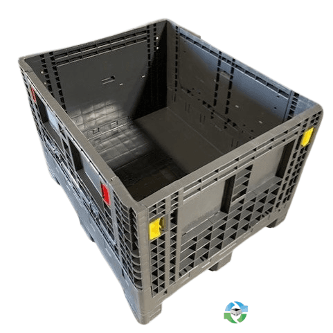 Pallet Containers For Sale: New Monoflo 48x40x34 Collapsible Bulk Containers with Drop Doors Grey Virginia In Virginia - image 1 Pallet Containers For Sale: New Monoflo 48x40x34 Collapsible Bulk Containers with Drop Doors Grey Virginia In Virginia - image 1