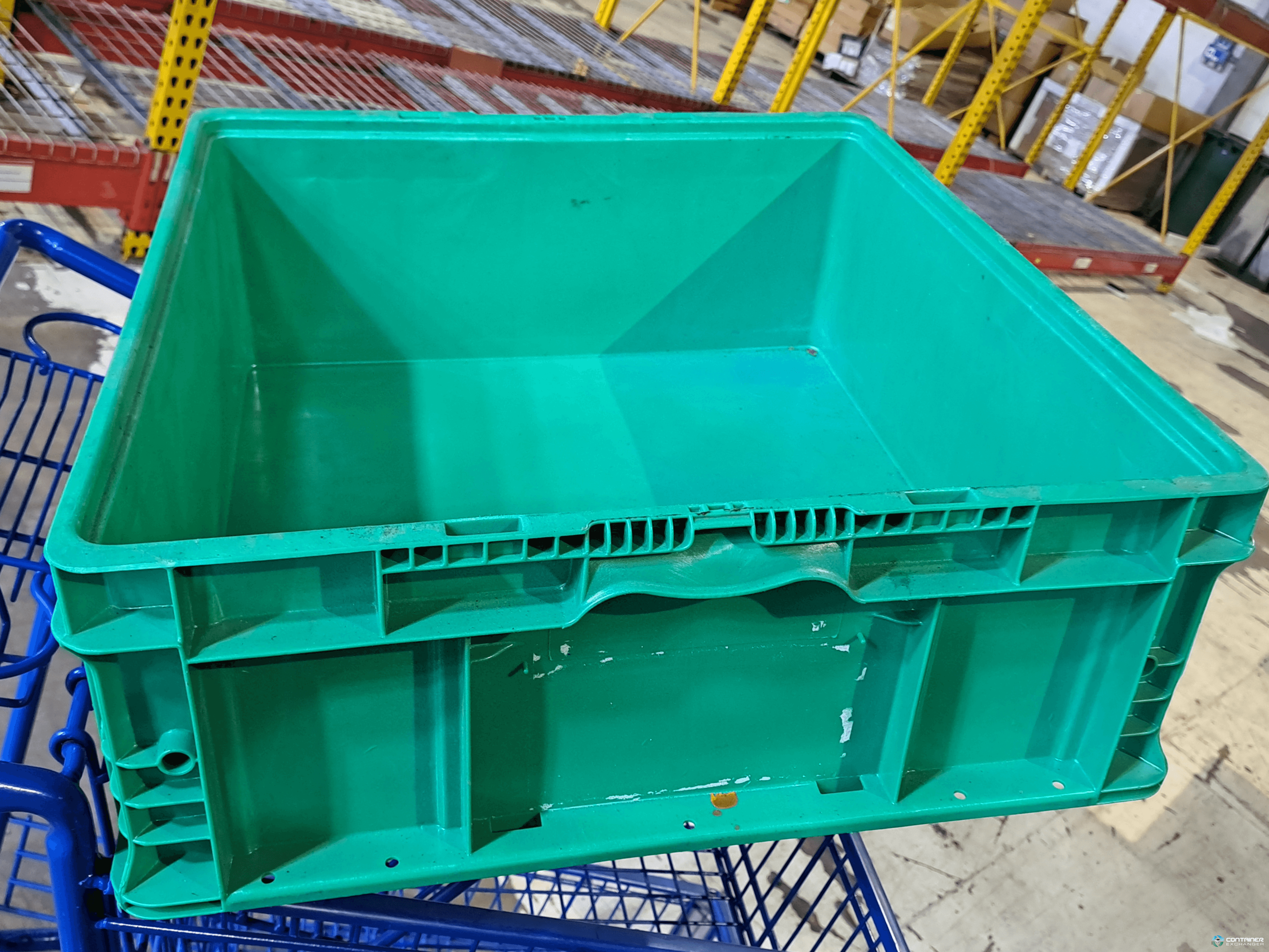 Stacking Totes For Sale: Like New Orbis 24x22x9 Green Totes In Michigan - image 2 Stacking Totes For Sale: Like New Orbis 24x22x9 Green Totes In Michigan - image 2