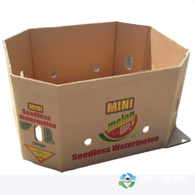 Gaylord Boxes For Sale: Used 48x40x27 3 Ply Watermelon Boxes with Partial Bottoms Oregon In Oregon - image 1