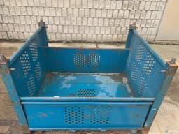 Metal Bins For Sale: Used 54x44x39 Rigid Metal Bins 2 Drop Gates Ontario In Ontario - image  2 Metal Bins For Sale: Used 54x44x39 Rigid Metal Bins 2 Drop Gates Ontario In Ontario - image  2