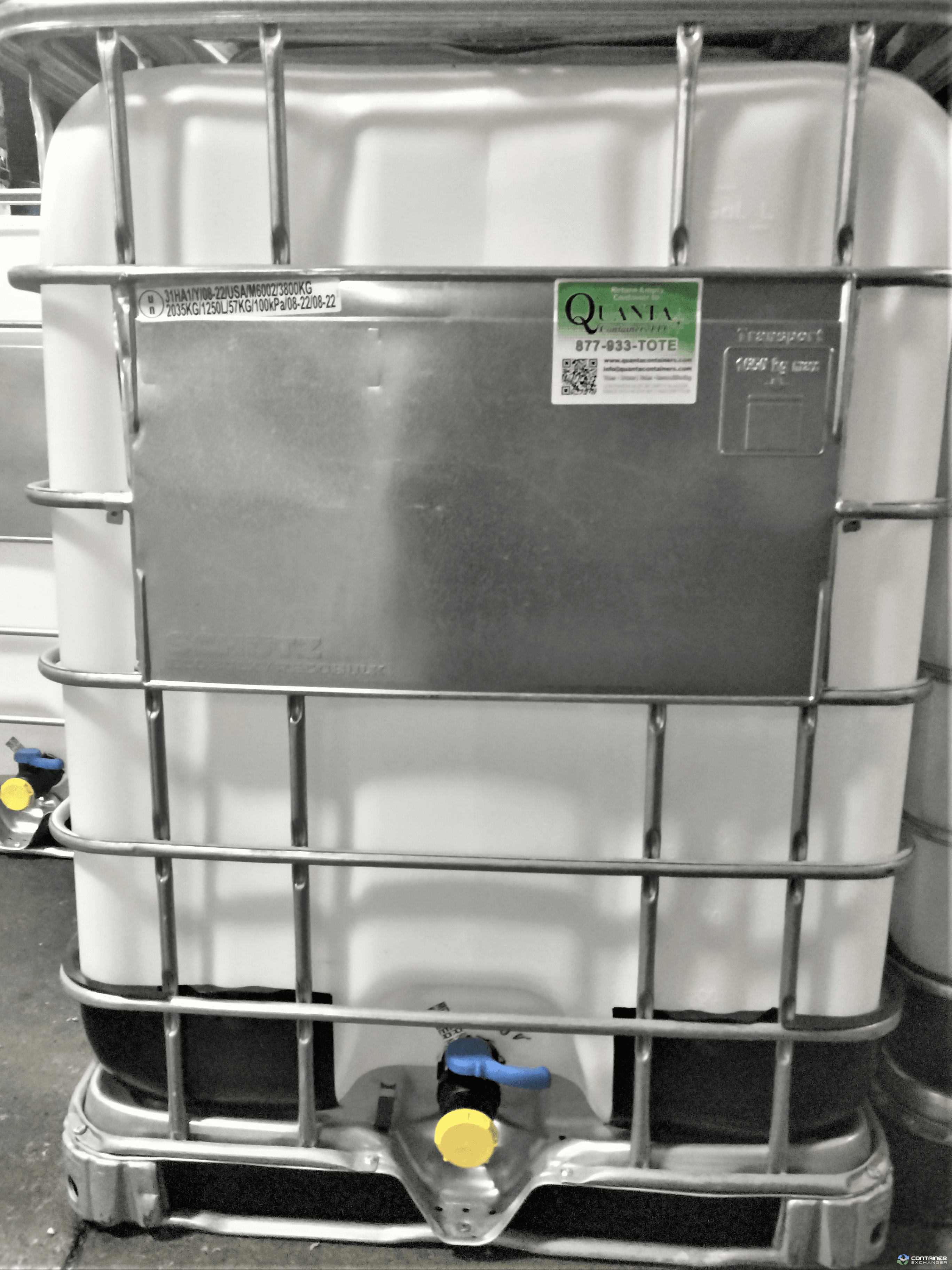 IBC Totes For Sale: Remanufactured 330 Gallon IBC Totes with Camlock Ball Valves In Michigan - image  1 IBC Totes For Sale: Remanufactured 330 Gallon IBC Totes with Camlock Ball Valves In Michigan - image  1