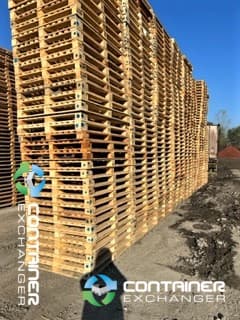Wood Pallets For Sale: Used 44x56 Wood 9 Block Pallet In Ohio - image 1 Wood Pallets For Sale: Used 44x56 Wood 9 Block Pallet In Ohio - image 1