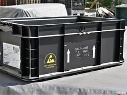 Stacking Totes For Sale: Used 24x15x11 ESD Plastic Stacking Containers Texas In Texas - image 2 Stacking Totes For Sale: Used 24x15x11 ESD Plastic Stacking Containers Texas In Texas - image 2