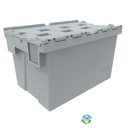 Stack & Nest Totes For Sale: CLEARANCE SALE New 24x16x12 Handheld Attached Lid Container Georgia In Georgia - image 1 Stack & Nest Totes For Sale: CLEARANCE SALE New 24x16x12 Handheld Attached Lid Container Georgia In Georgia - image 1