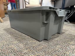 Stack & Nest Totes For Sale: Used Orbis 23.6x15.8x9.2 Stack and Nest Totes, Gray
Minimum 0rder = 120
Add $0.50 each for less than the full lot In Missouri - image 1 Stack & Nest Totes For Sale: Used Orbis 23.6x15.8x9.2 Stack and Nest Totes, Gray
Minimum 0rder = 120
Add $0.50 each for less than the full lot In Missouri - image 1